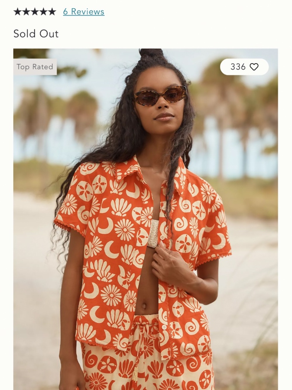 FARM RIO X ANTHROPOLOGIE SHORT-SLEEVE BUTTONDOWN SHIRT